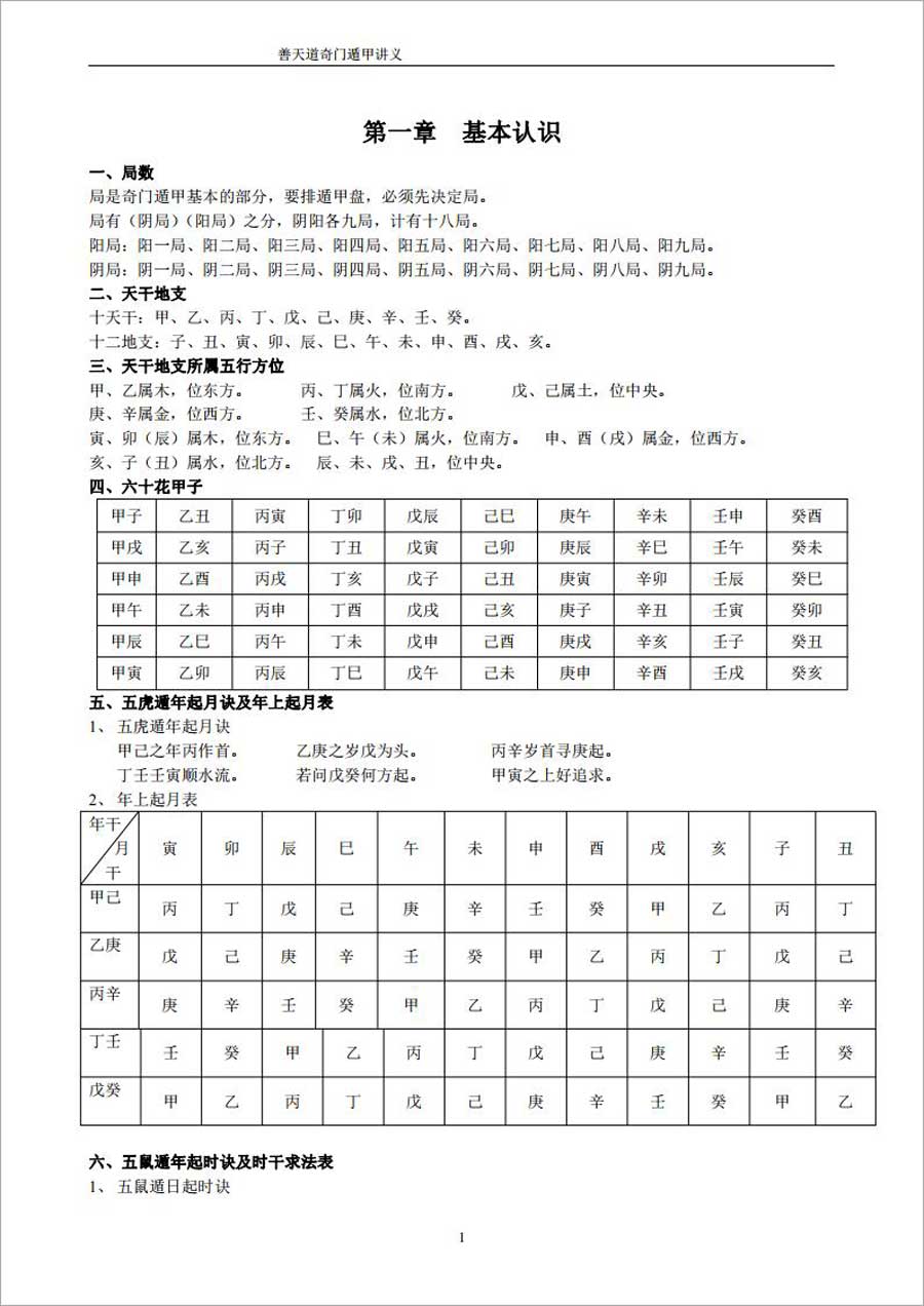 善天道-奇门遁甲讲义71页.pdf