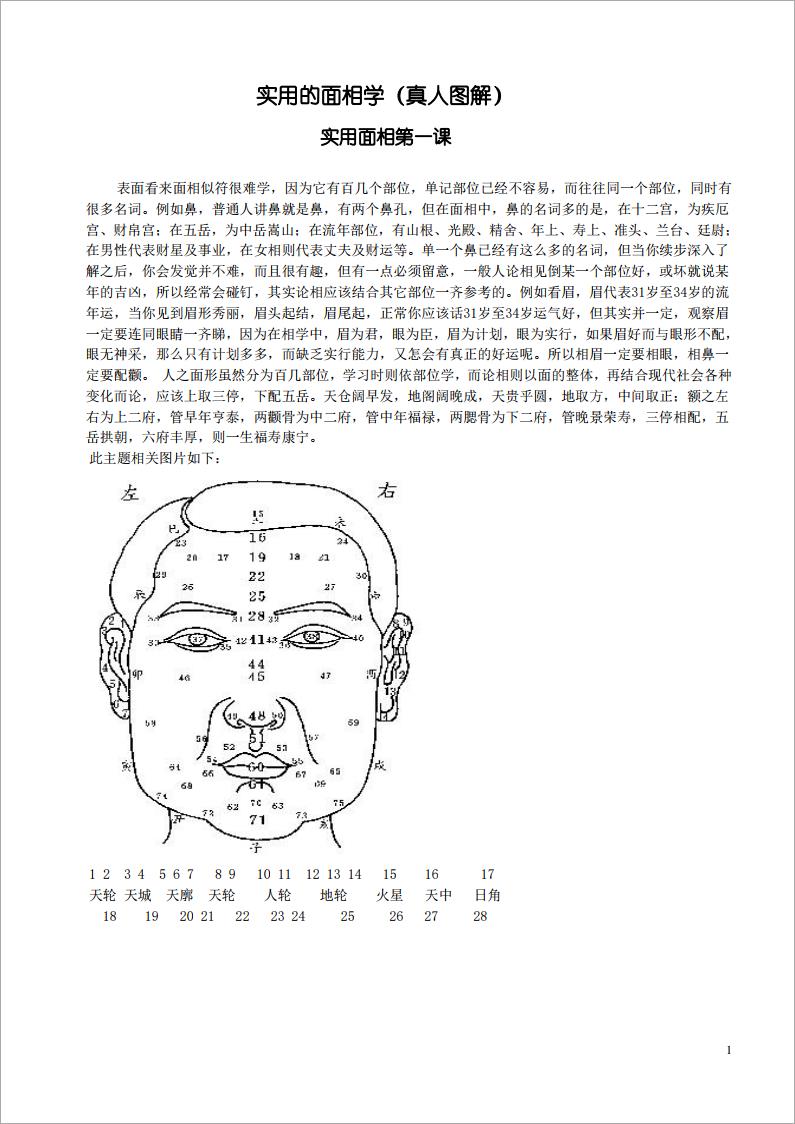 实用的面相学(真人图解) .pdf