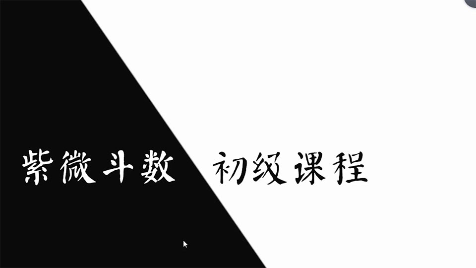 肖贞正 紫微斗数初中级课程视频23集
